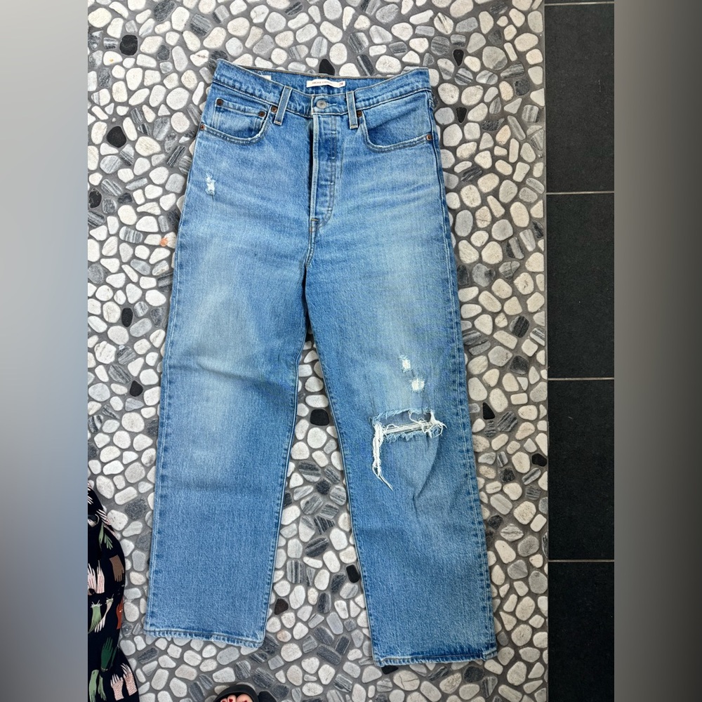 Levi's Light Blue Straight Leg Jeans
